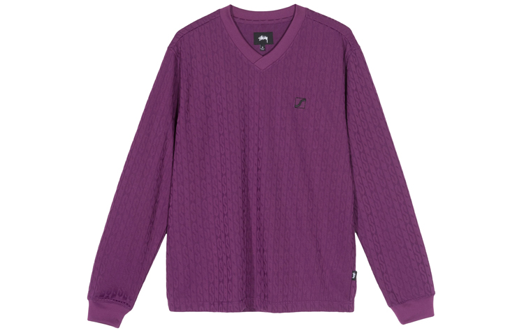 Stüssy Soccer LS V-Neck Sweatshirt Unisex Football Jersey Style 1140208