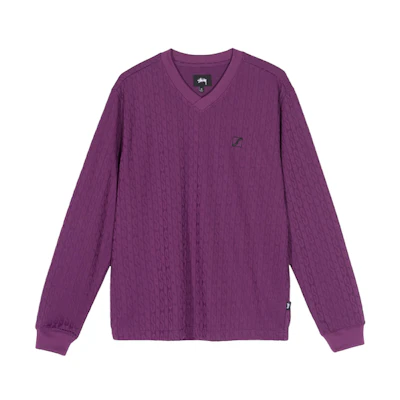 Stüssy Soccer LS V-Neck Sweatshirt Unisex Football Jersey Style 1140208