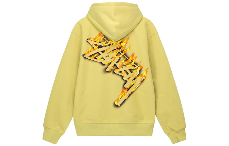 Stüssy Solid Color Logo Print Hoodie Retro American Style Jacket - Men 1974958