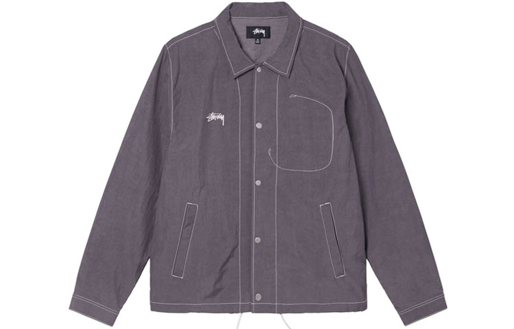 Stüssy Solid Color Retro American Button-Up Jacket 115635