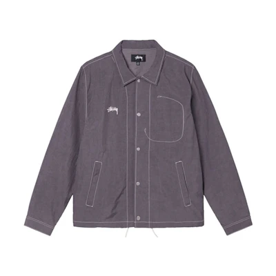 Stüssy Solid Color Retro American Button-Up Jacket 115635