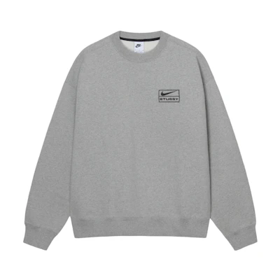 Stüssy Solid Logo Print Loose Fit Crewneck Sweatshirt 9337063