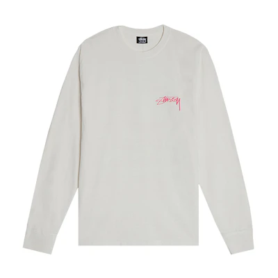 Stüssy Sphinx Pig. Dyed LS Tee Natural