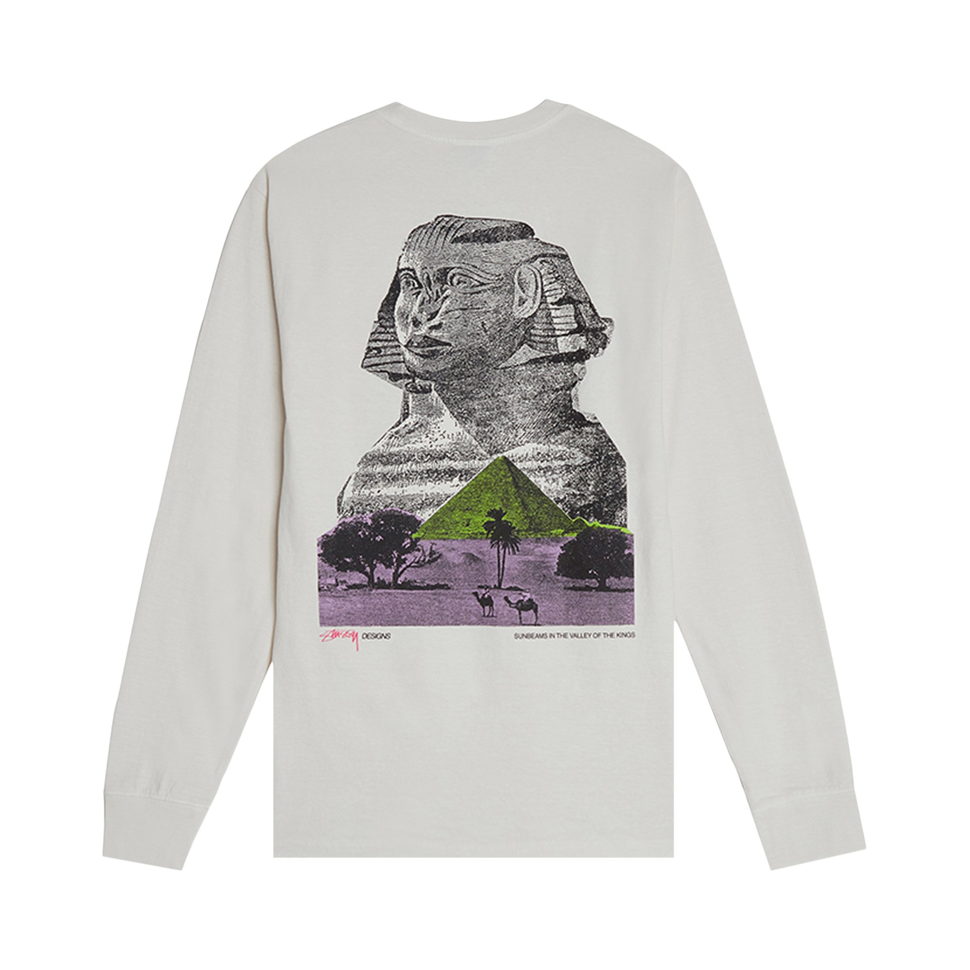 Order Stüssy 斯芬克斯染色长袖T恤 自然色