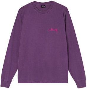 Stüssy 斯芬克斯染色長袖T恤 紫色 Buy Stüssy 斯芬克斯染色長袖T恤 紫色