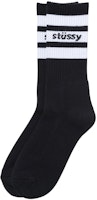 Stüssy Sport Crew Socks Black/ White Stüssy Sport Crew Socks Black/ White