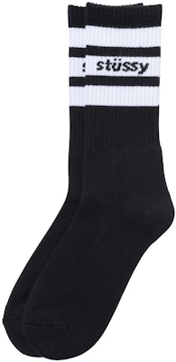 Stüssy Sport Crew Socks Black/ White Buy Stüssy Sport Crew Socks Black/ White