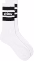 Stüssy Sport Crew Socks White/black Stüssy Sport Crew Socks White/black
