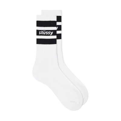 Stüssy Sport Crew Socks White/black