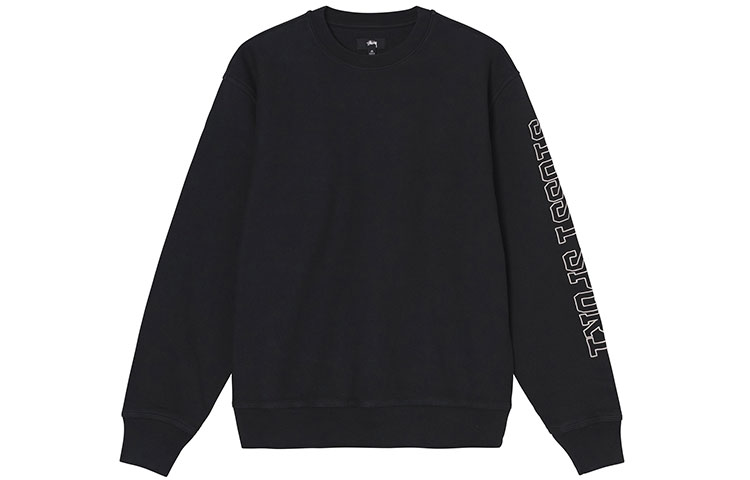 Stüssy Sport Embroidered Crew Sweatshirt Retro Unisex with Sleeve Logo Detailing 1184441