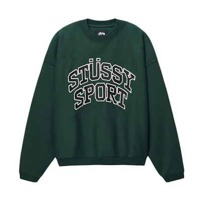 Stüssy SPORT Retro Cotton Fleece Crewneck Sweatshirt Unisex SUSSW118487ML