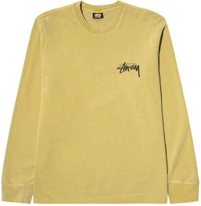 Stüssy春季杂草色素染长袖T恤柠檬黄 Buy Stüssy春季杂草色素染长袖T恤柠檬黄