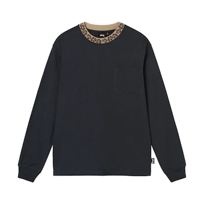 Stüssy SS22 Flower Mock Neck Retro Crewneck Sweatshirt Style 1140284