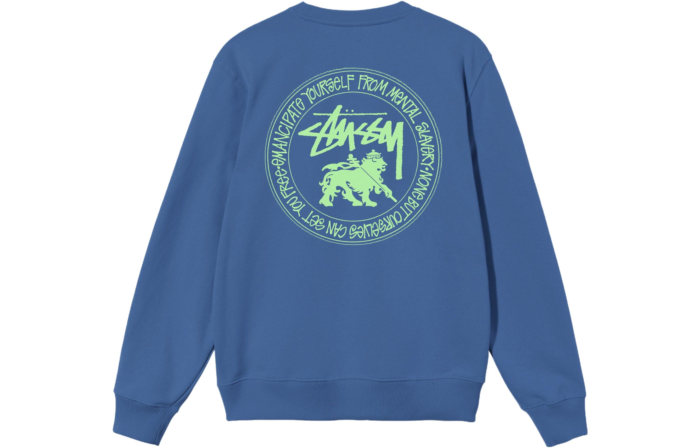 Stüssy SS22 Rasta Dot Crewneck Vintage Sweatshirt Unisex Retro Style 1914770