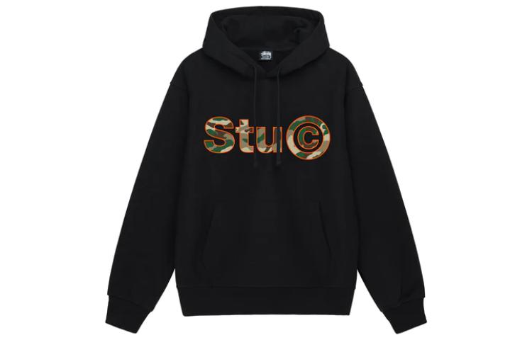 Stüssy SS23 C Hoodie Logo Print Casual Vintage Unisex Pullover 1924968 圖 4