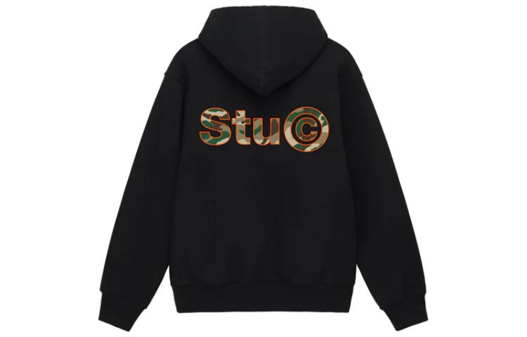 Stüssy SS23 C Hoodie Logo Print Casual Vintage Unisex Pullover 1924968 圖 5