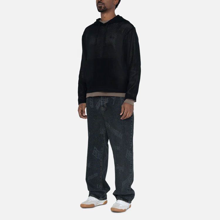 Stüssy SS23 Cotton Mesh Hoodie Retro Unisex Pullover Sweatshirt 1140323 圖 6