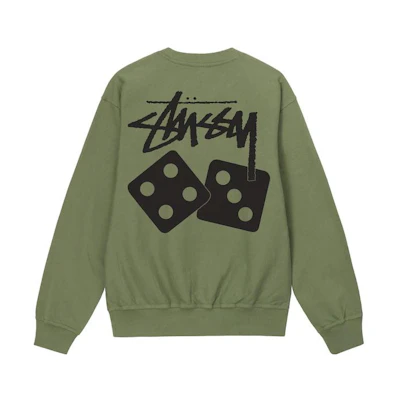 Stüssy SS23 Dice Pigment Dyed Crewneck Sweatshirt Unisex 1914883