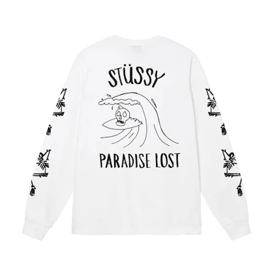 Stüssy SS23 Doodle Print Crewneck Pullover Sweatshirt Unisex Long Sleeve 1994886