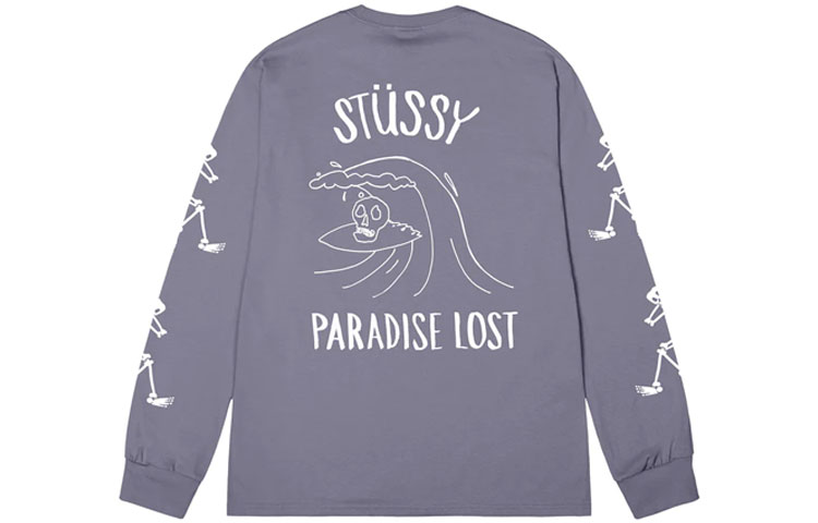 Stüssy SS23 Doodle Print Crewneck Pullover Sweatshirt Unisex Long Sleeve 1994886 圖 2