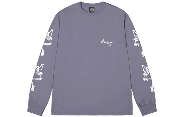 Stüssy SS23 Doodle Print Crewneck Pullover Sweatshirt Unisex Long Sleeve 1994886 圖 3