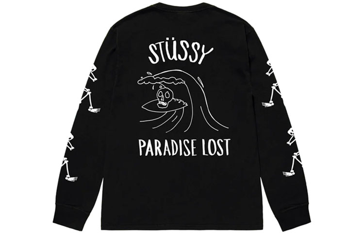 Stüssy SS23 Doodle Print Crewneck Pullover Sweatshirt Unisex Long Sleeve 1994886 圖 4