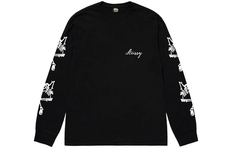 Stüssy SS23 Doodle Print Crewneck Pullover Sweatshirt Unisex Long Sleeve 1994886 圖 5