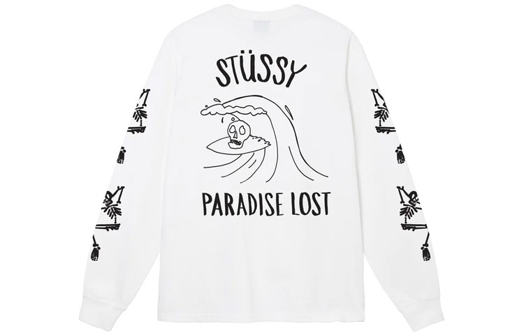 Stüssy SS23 Doodle Print Crewneck Pullover Sweatshirt Unisex Long Sleeve 1994886 圖 8
