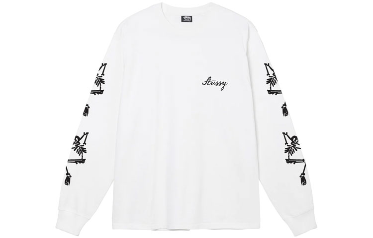 Stüssy SS23 Doodle Print Crewneck Pullover Sweatshirt Unisex Long Sleeve 1994886 圖 9