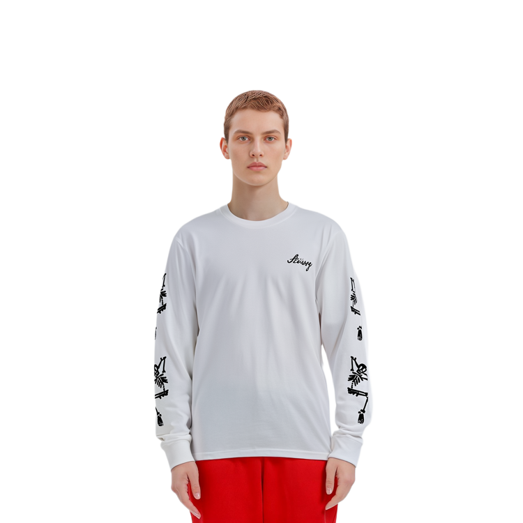 Stüssy SS23 Doodle Print Crewneck Pullover Sweatshirt Unisex Long Sleeve 1994886 圖 10