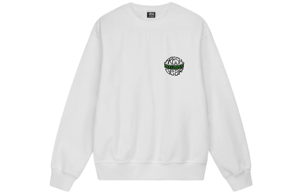Stüssy SS23 Fresh Gear Crewneck Retro Sweatshirt with Back Letter Print Unisex 1914986 圖 3