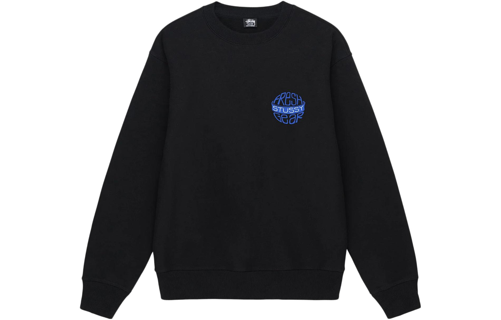 Stüssy SS23 Fresh Gear Crewneck Retro Sweatshirt with Back Letter Print Unisex 1914986 圖 5