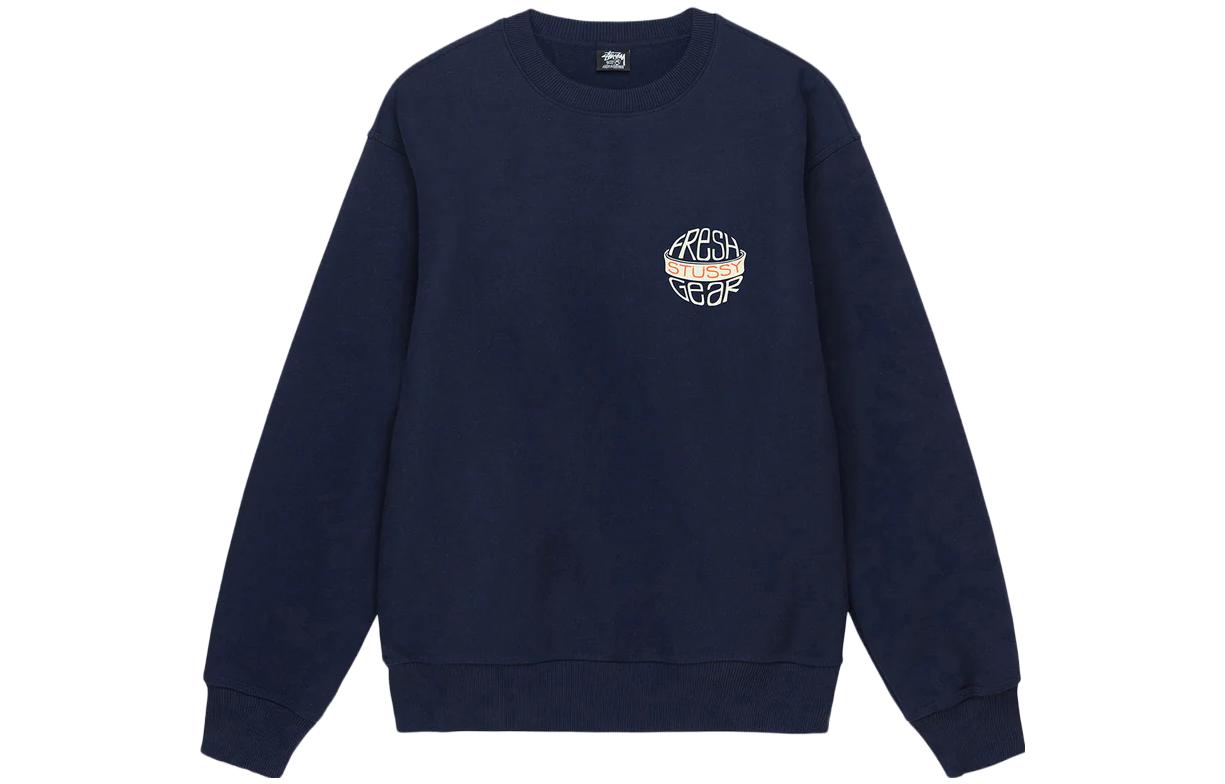Stüssy SS23 Fresh Gear Crewneck Retro Sweatshirt with Back Letter Print Unisex 1914986 圖 7