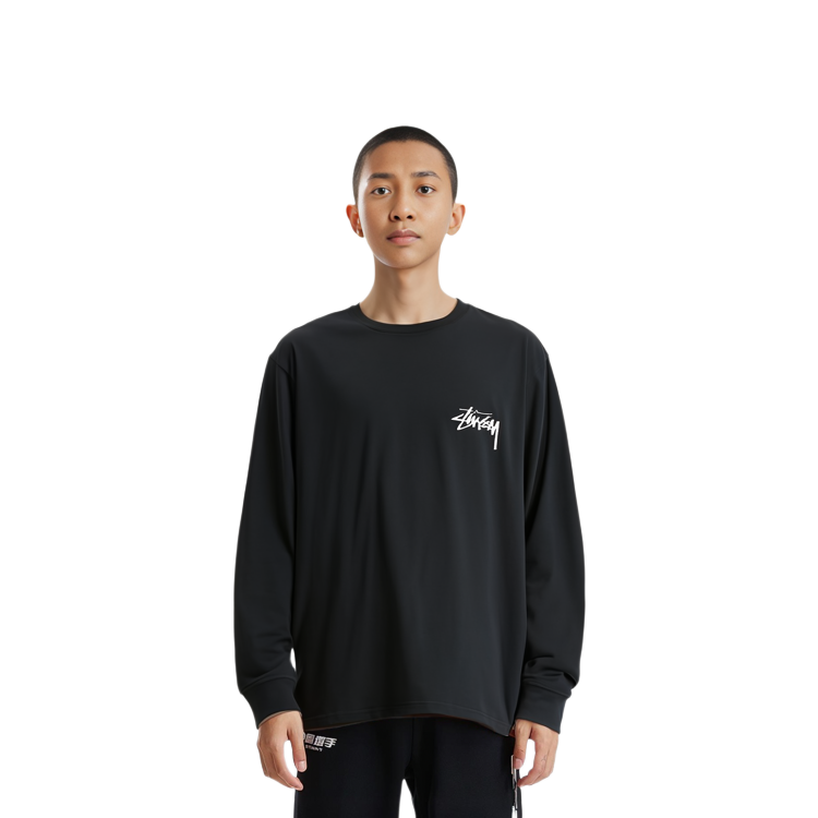 Stüssy SS23 Graphic Print Crewneck Pullover Long Sleeve Vintage Sweatshirt Men 1994916 圖 4