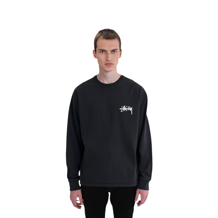 Stüssy SS23 Graphic Print Crewneck Pullover Long Sleeve Vintage Sweatshirt Men 1994916 圖 5