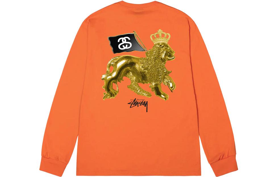 Stüssy SS23 Graphic Print Crewneck Pullover Long Sleeve Vintage Sweatshirt Men 1994916 圖 8