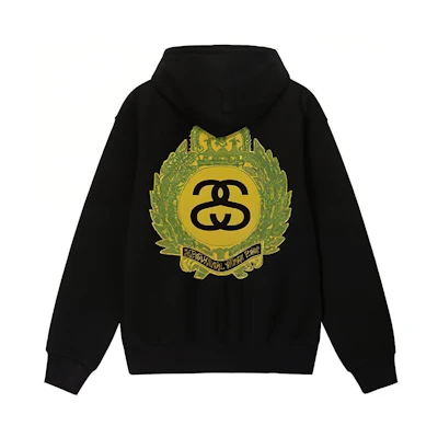 Stüssy SS23 Logo Print Vintage Pullover Hoodie - Unisex Casual Streetwear 1924911