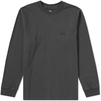 Stüssy SS23 黑色刺繡復古長袖圓領T恤 男款 1140070 Buy Stüssy SS23 黑色刺繡復古長袖圓領T恤 男款 1140070