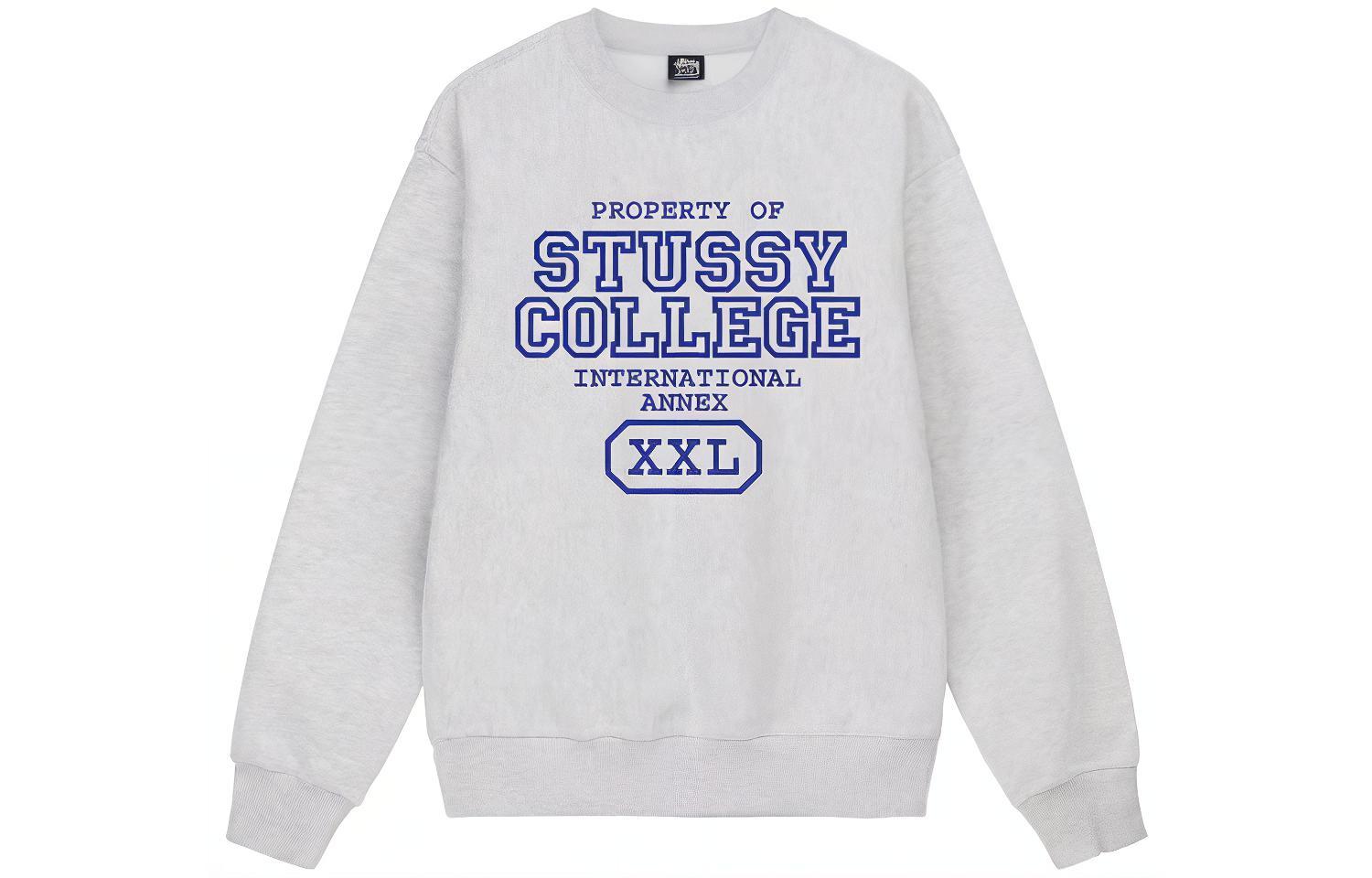 Stüssy SS23 Unisex Retro Pullover Sweatshirt with Logo Print 1914872