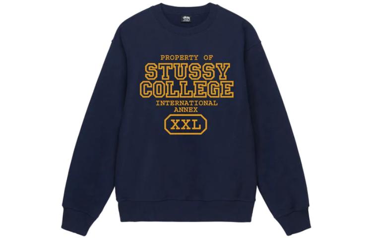 Stüssy SS23 Unisex Retro Pullover Sweatshirt with Logo Print 1914872 圖 6
