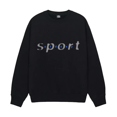 Stüssy SS24 Dot Sport Crew Unisex Vintage Graphic Long Sleeve Sweatshirt 1914998