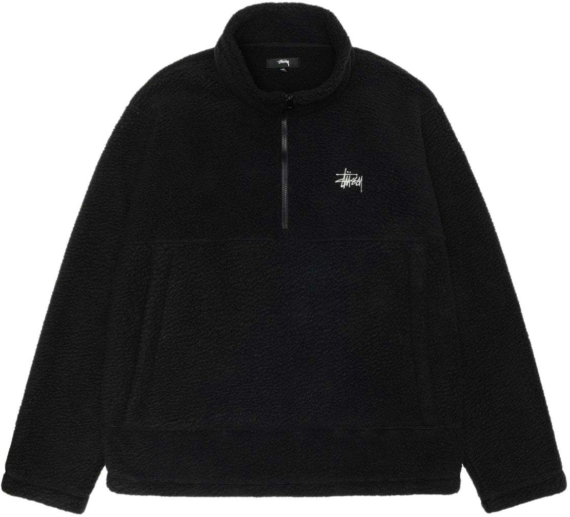 stuessy-ss-24-polar-fleece-half-zip-mock-neck-logo-retro-sweatshirt-unisex-118542