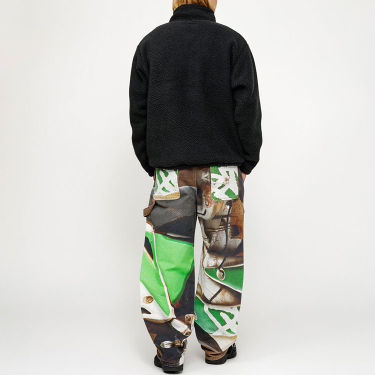 Stüssy SS24 Polar Fleece Half Zip Mock Neck Logo Retro Sweatshirt Unisex 118542 圖 10