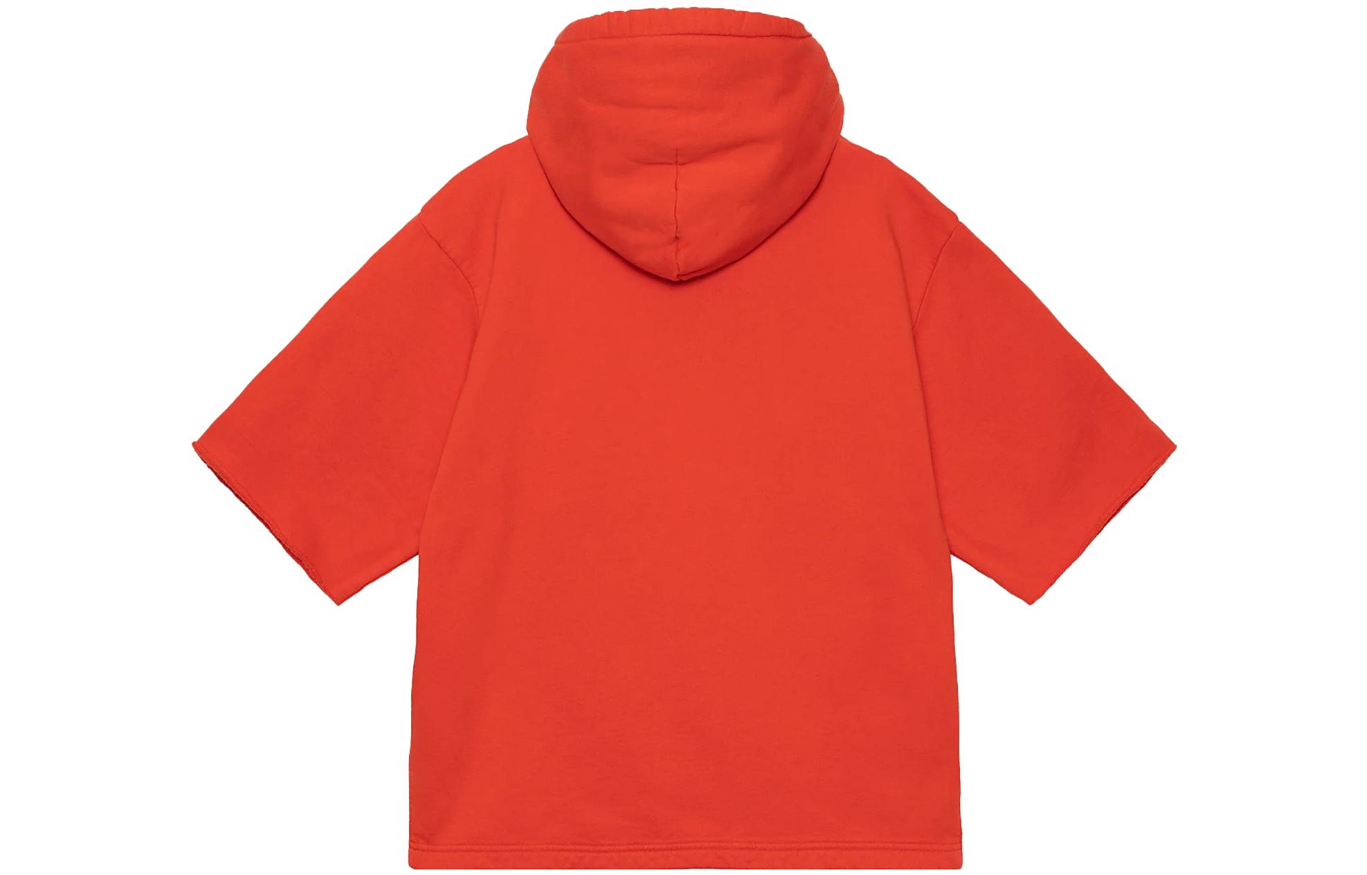 Stüssy SS Boxy Cropped Hoodie Pullover 2023 Summer Logo Print Unisex Sweatshirt 118521 圖 12