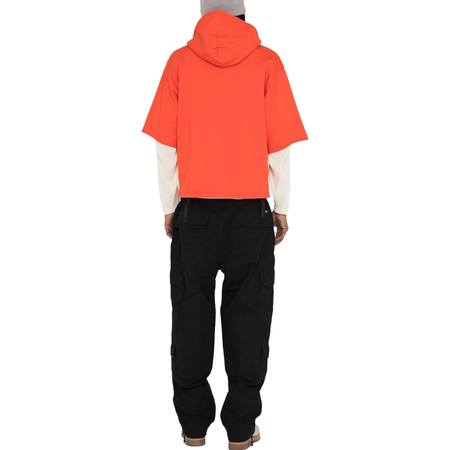 Stüssy SS Boxy Cropped Hoodie Pullover 2023 Summer Logo Print Unisex Sweatshirt 118521 圖 14