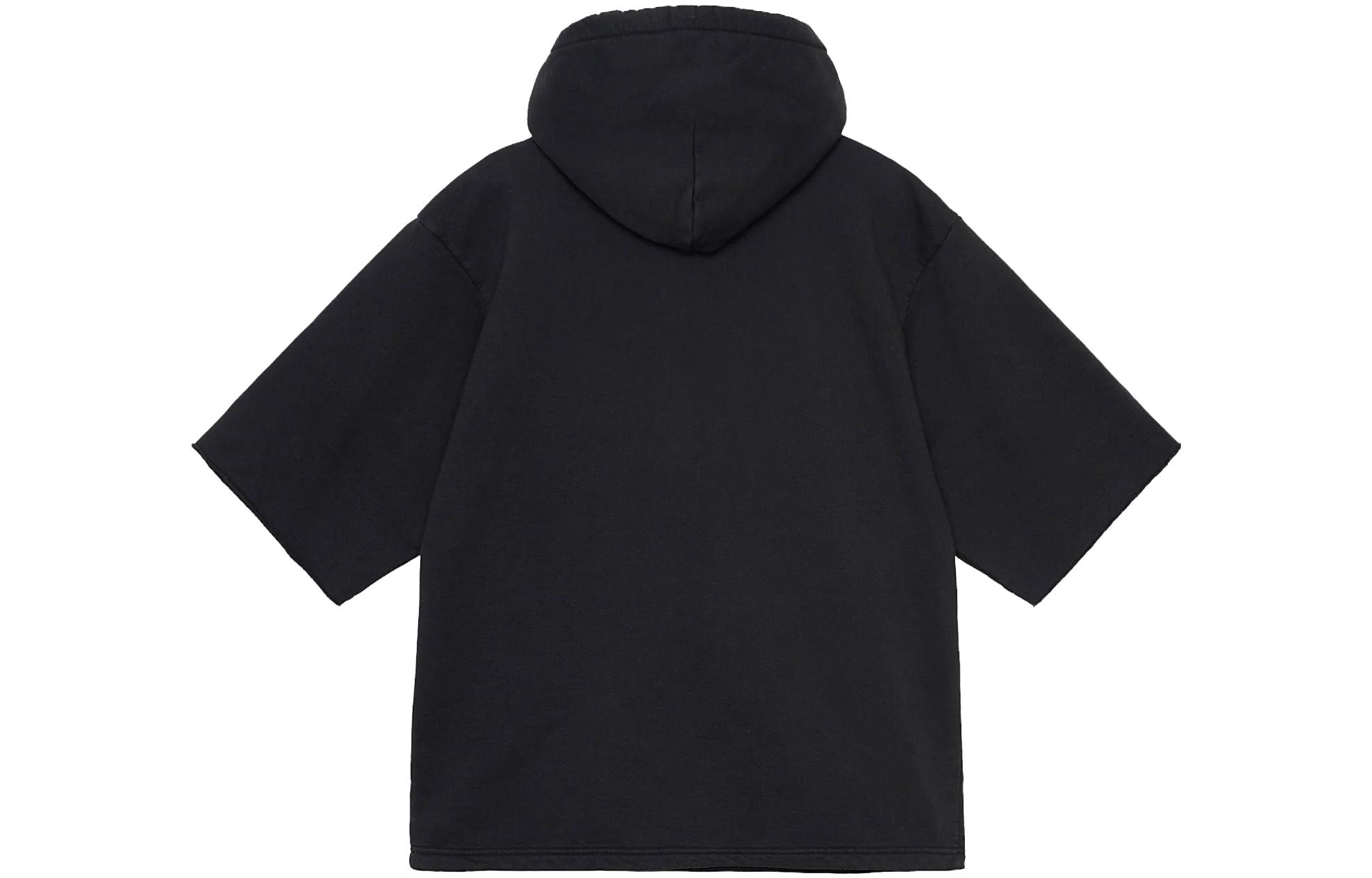 Stüssy SS Boxy Cropped Hoodie Pullover 2023 Summer Logo Print Unisex Sweatshirt 118521 圖 3