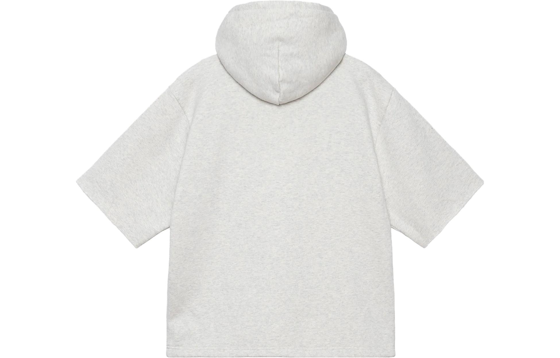 Stüssy SS Boxy Cropped Hoodie Pullover 2023 Summer Logo Print Unisex Sweatshirt 118521 圖 7