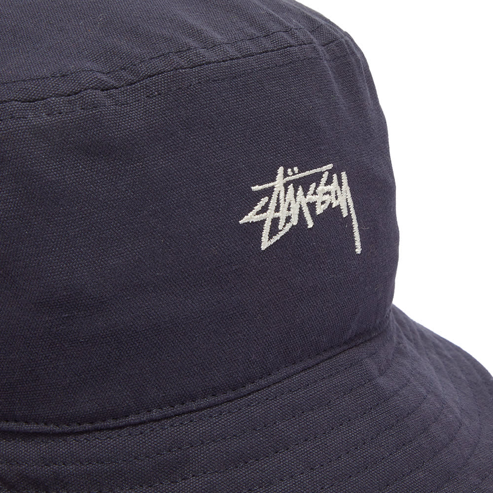 Order ステューシー ストック キャンバス バケットハット (ネイビー)
