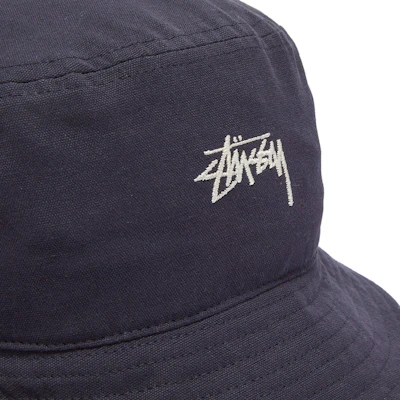 St ssy Stock Canvas Bucket Hat Navy Novelship