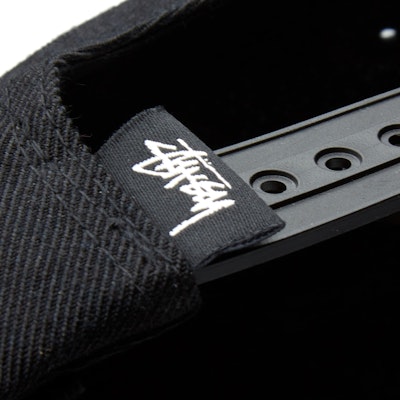 Stüssy Stock Cap Black Shop Stüssy Stock Cap Black
